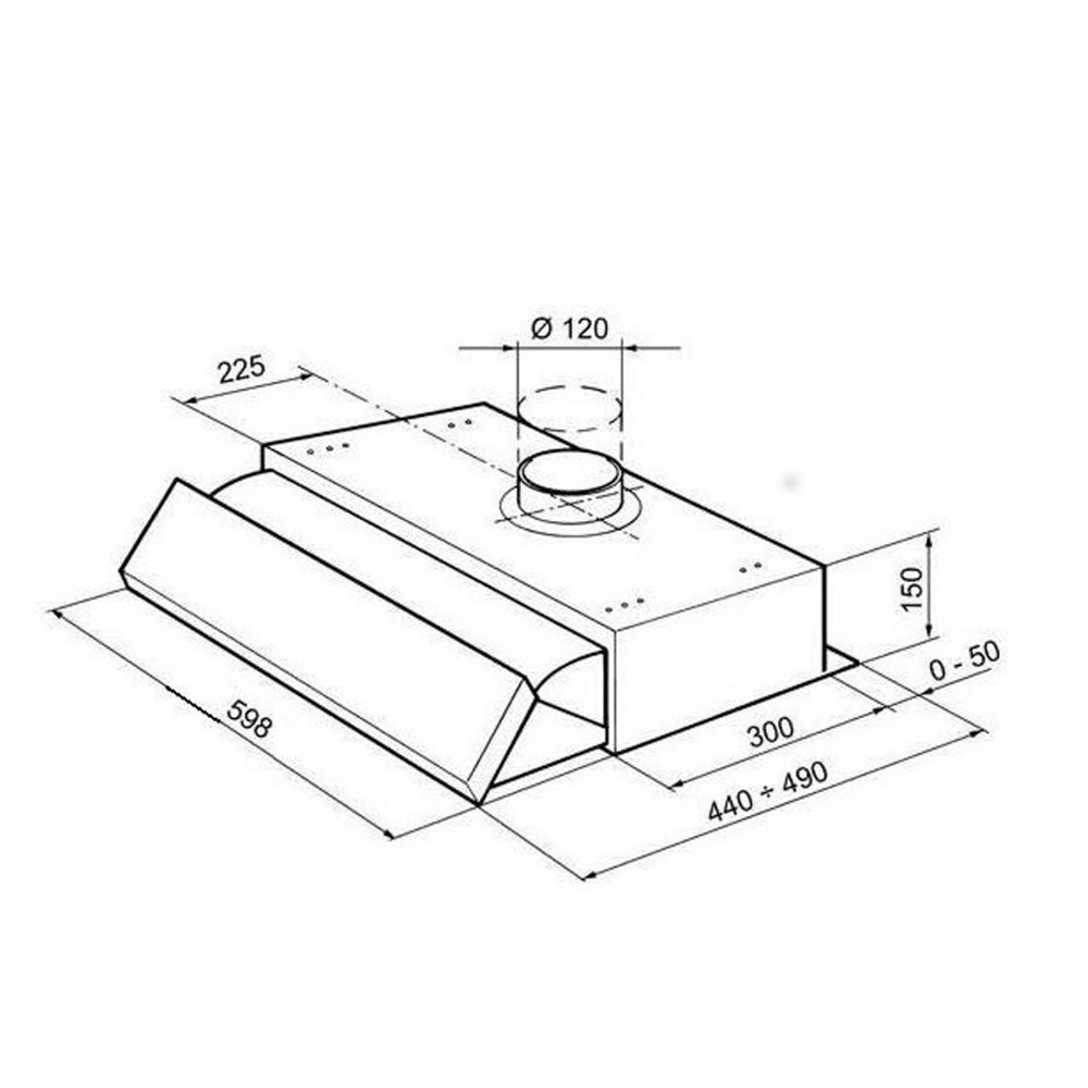 Acquista online Cappa cucina sottopensile 2156 SRM LG/X cm.60 cod. 315.0547.816 Faber